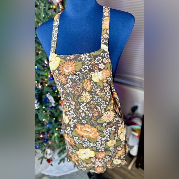 EUC Spell & the Gypsy Collective Mustard Desert Daisy Pinafore Mini Dress - Picture 6 of 13
